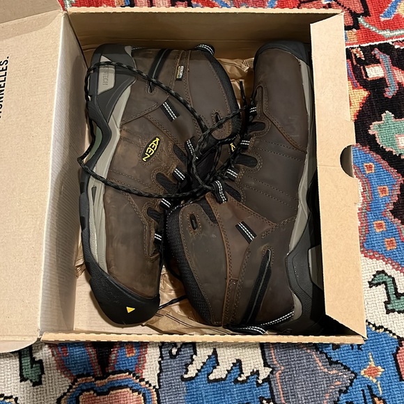 NWT KEEN Detroit XT MID WP steel toe. Men’s size 13EE. Work boots. Brown leather - Picture 4 of 13